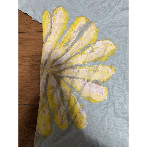 J.Crew Women Size Medium V Neck Short Sleeve Shirt Cotton Floral Lightweight‎ - Picture 6 of 9